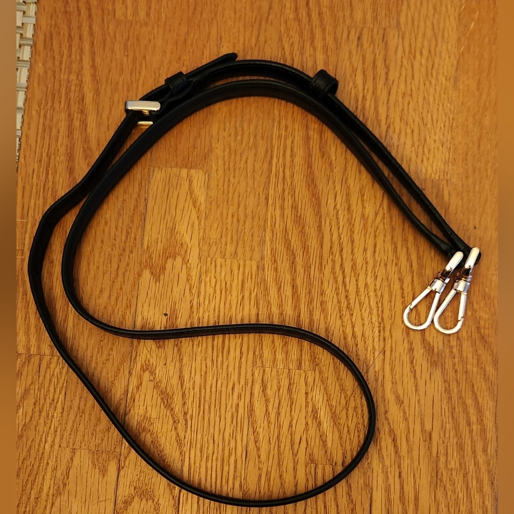 COPY - Kate Spade black adjustable bag replacement strap. Gold tone hardware